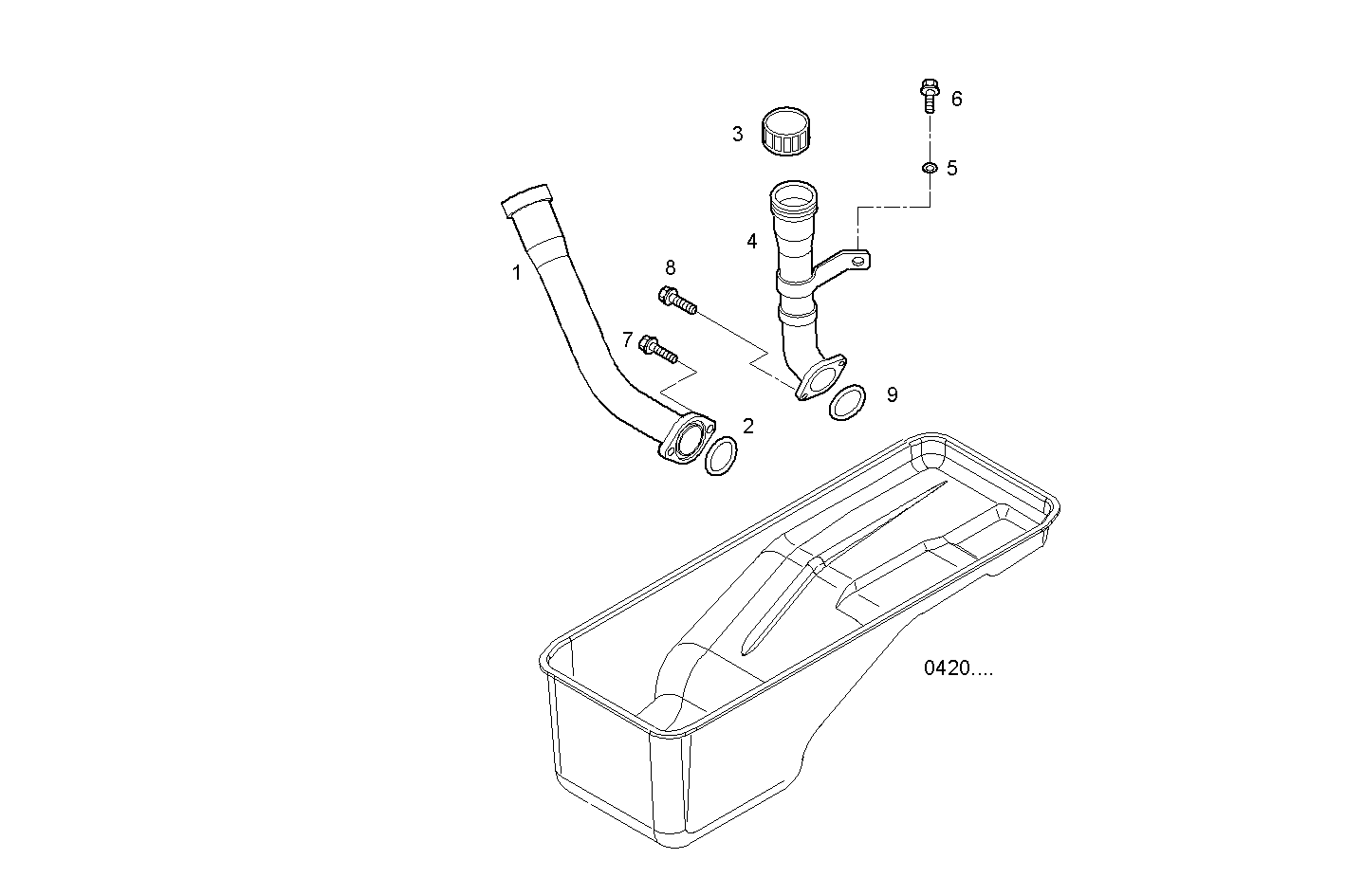 Iveco/FPT OIL DIPSTICK PIPE