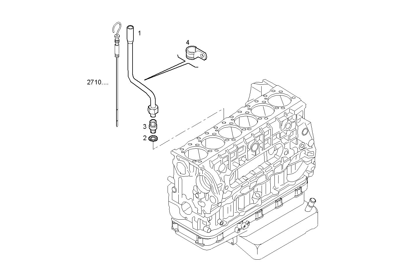 Iveco/FPT OIL DIPSTICK PIPE