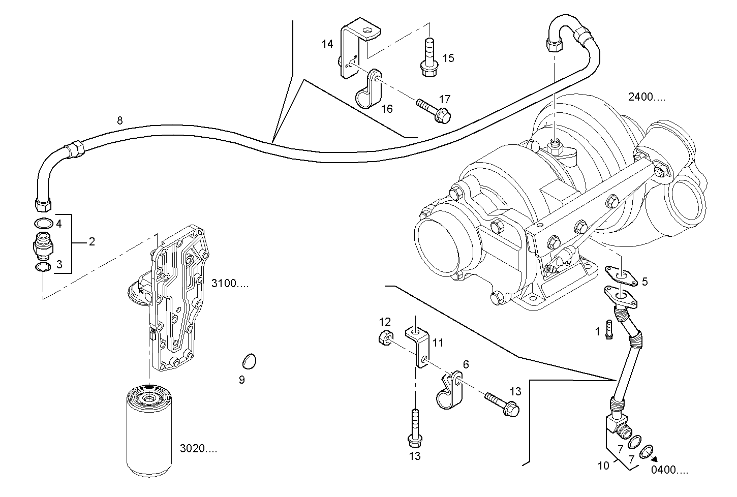 Iveco/FPT LUBE OIL LINES