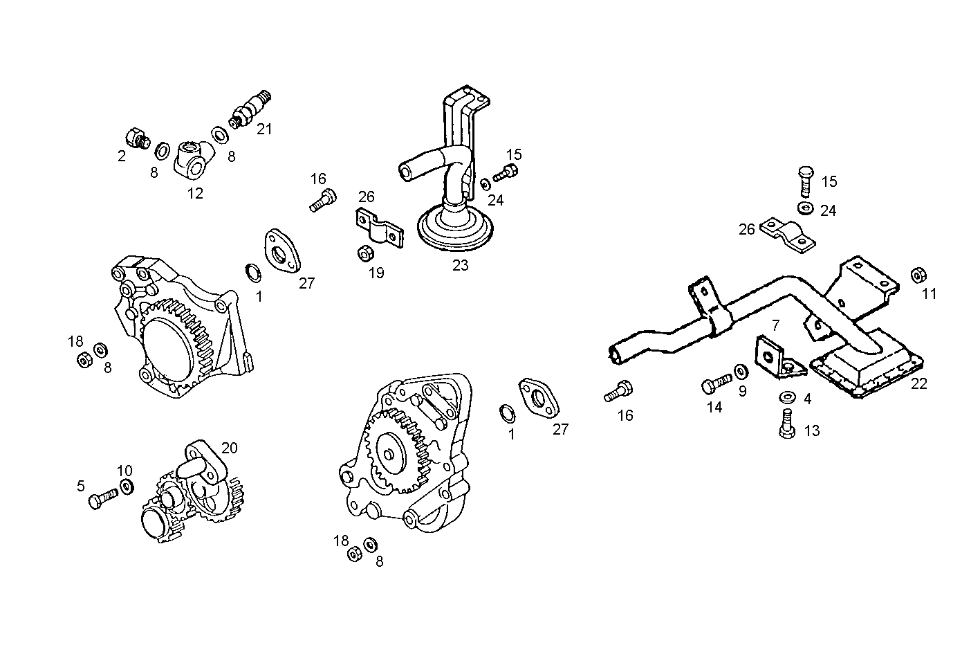 Iveco/FPT LUBE OIL LINES