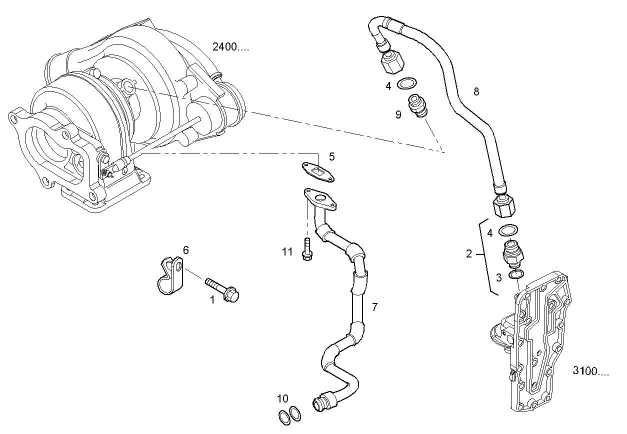 Iveco/FPT LUBE OIL LINES