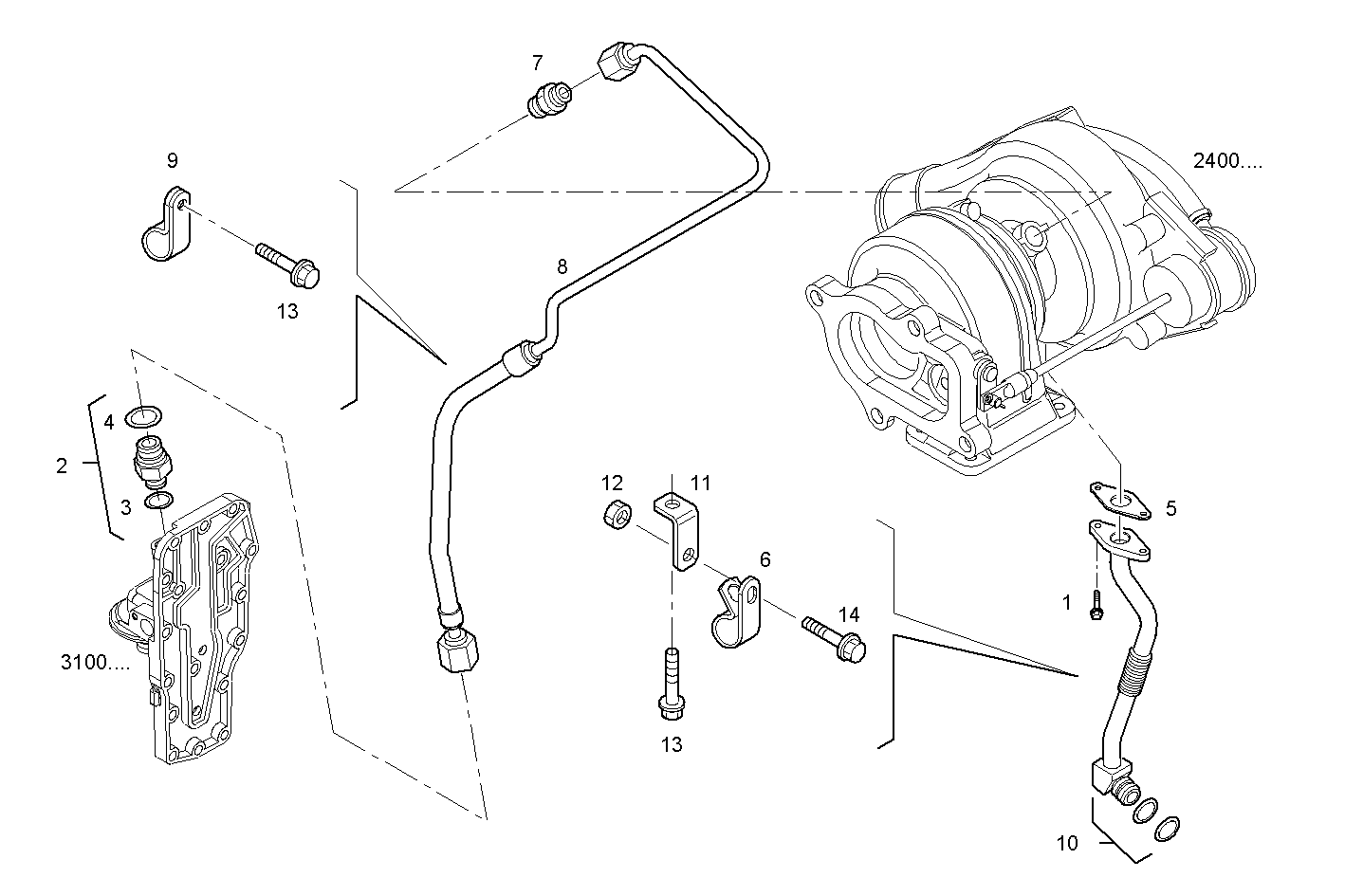 Iveco/FPT LUBE OIL LINES