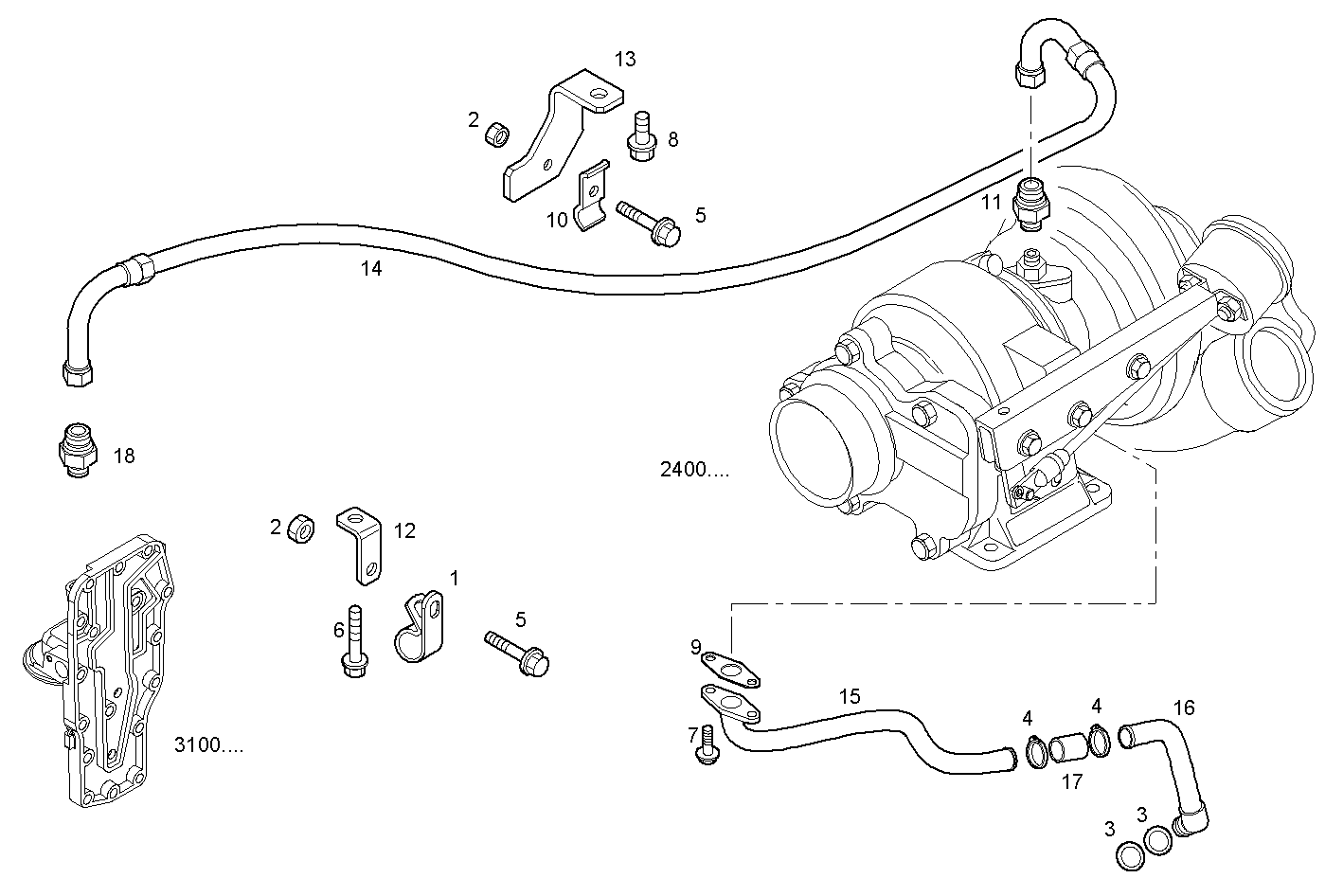 Iveco/FPT LUBE OIL LINES