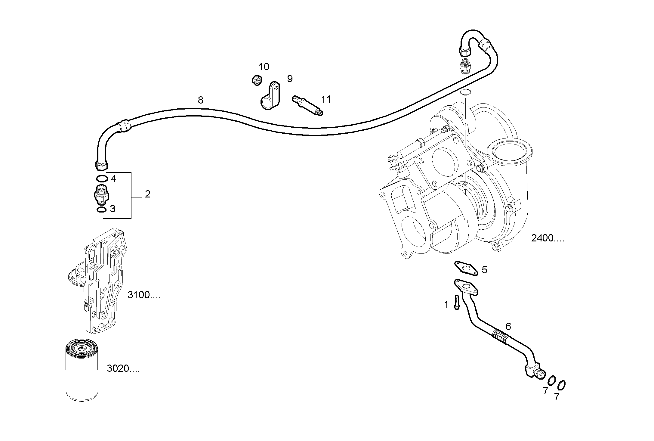 Iveco/FPT LUBE OIL LINES