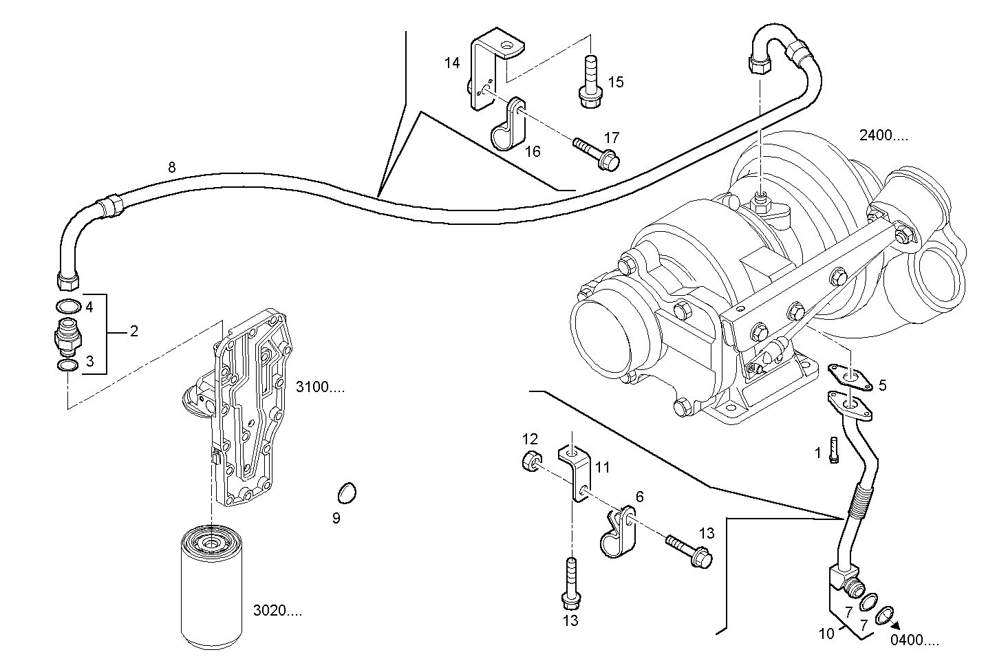 Iveco/FPT LUBE OIL LINES