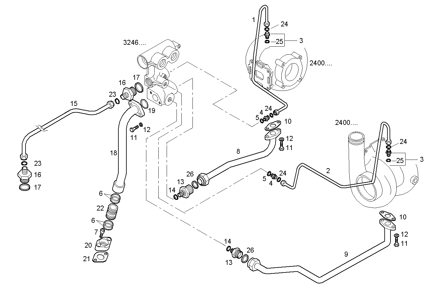 Iveco/FPT LUBE OIL LINES