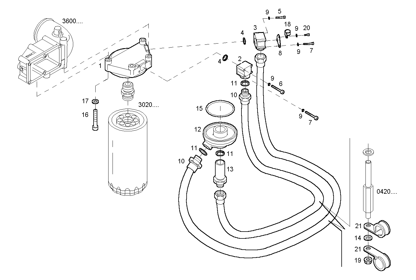 Iveco/FPT LUBE OIL LINES