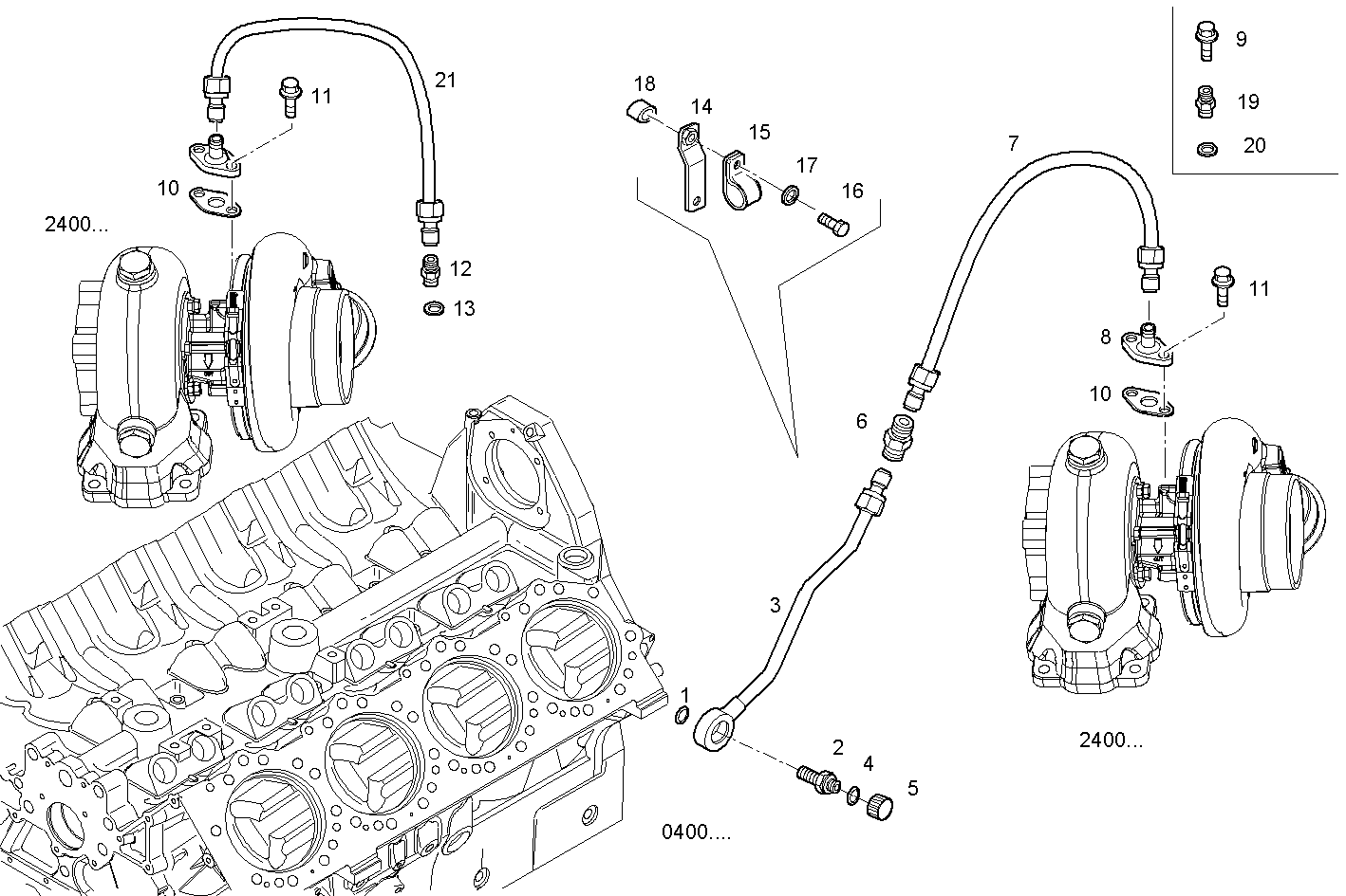 Iveco/FPT LUBE OIL LINES