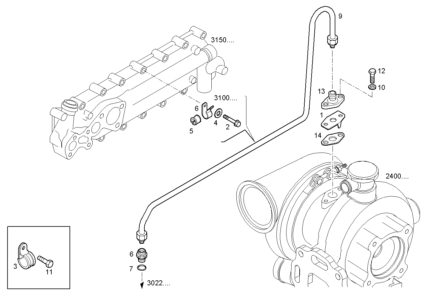 Iveco/FPT OIL DELIVERY LINE