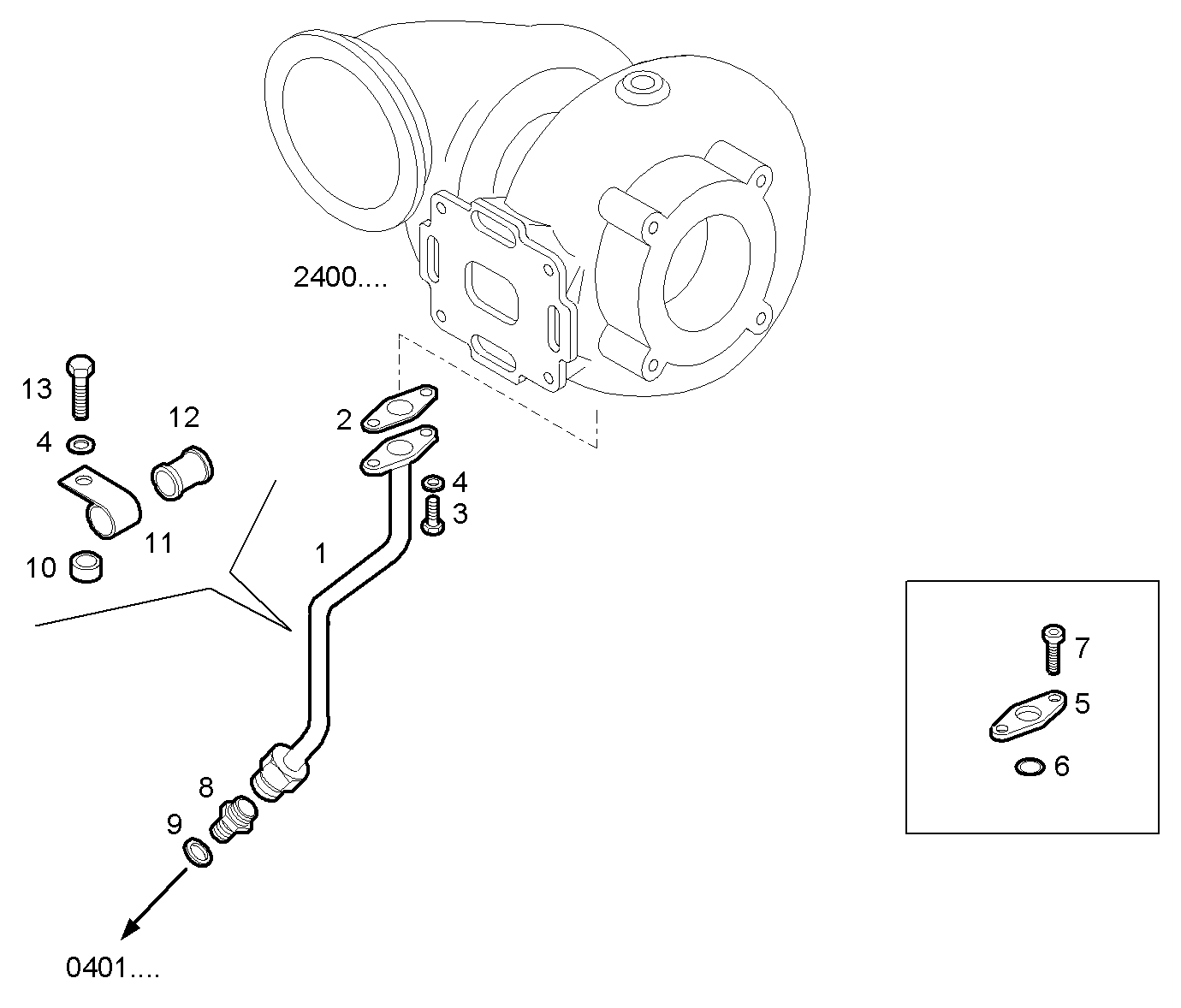 Iveco/FPT RETURN OIL LINE