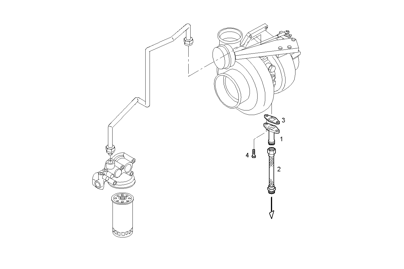 Iveco/FPT RETURN OIL LINE