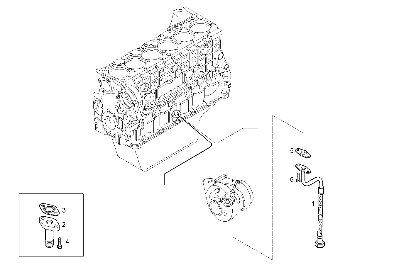 Iveco/FPT RETURN OIL LINE