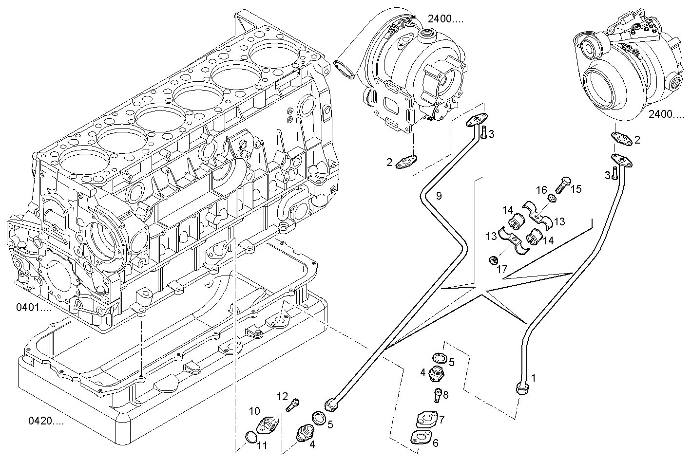 Iveco/FPT RETURN OIL LINE