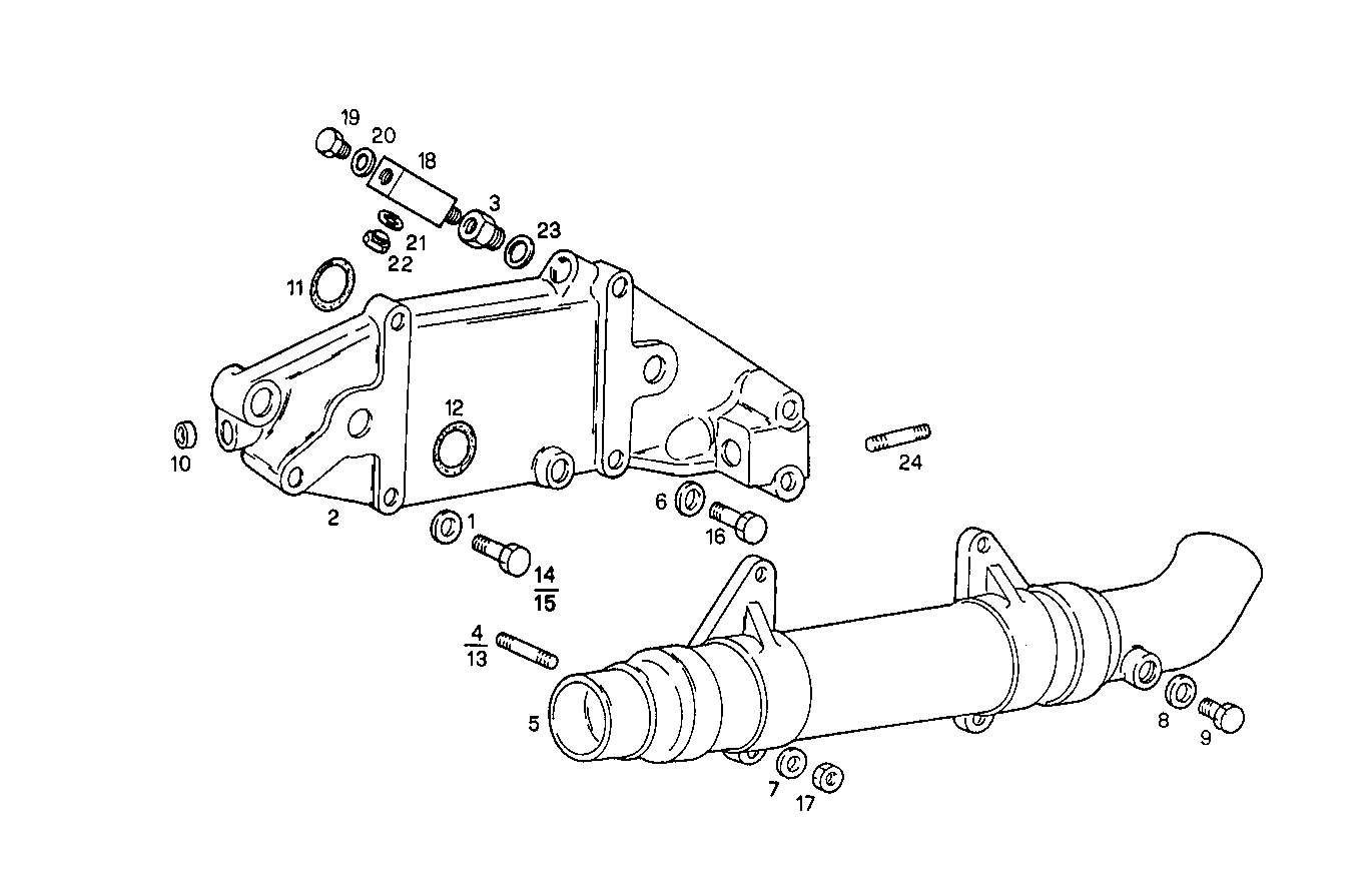 Iveco/FPT OIL - WATER HEAT EXCHANGER