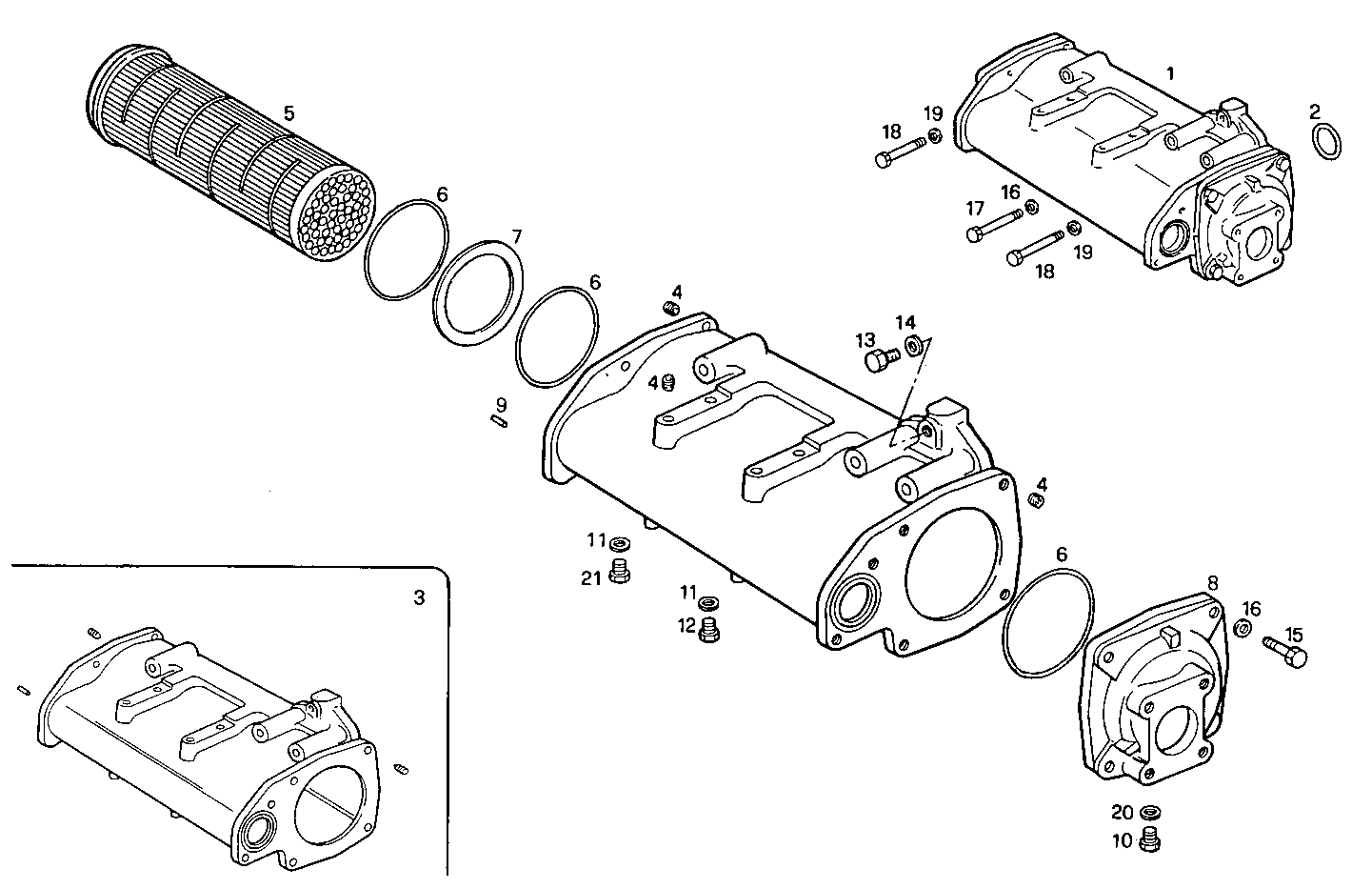 Iveco/FPT OIL - WATER HEAT EXCHANGER