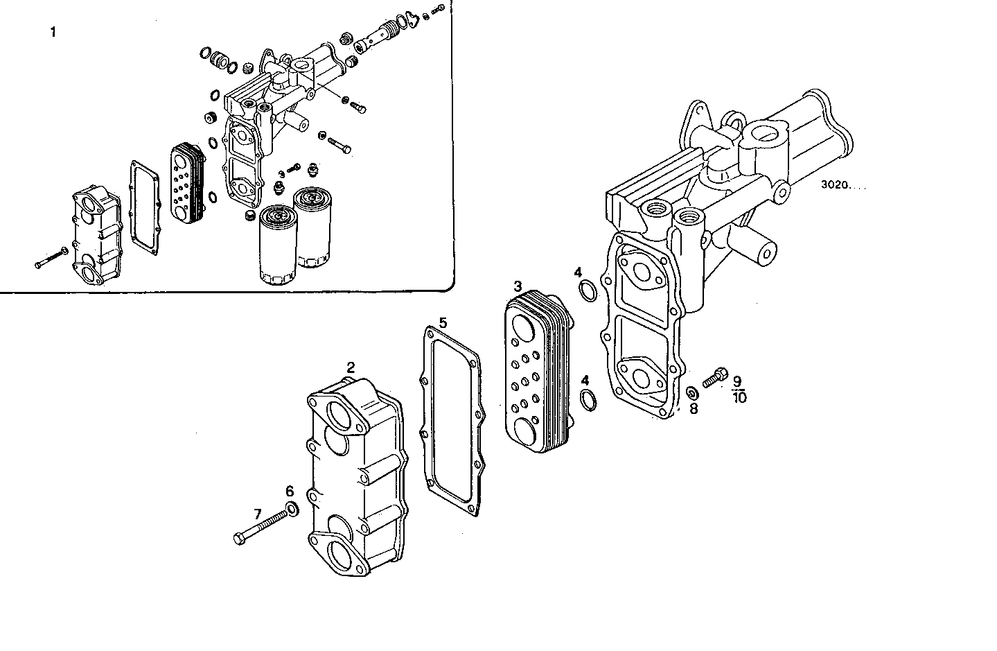 Iveco/FPT OIL - WATER HEAT EXCHANGER