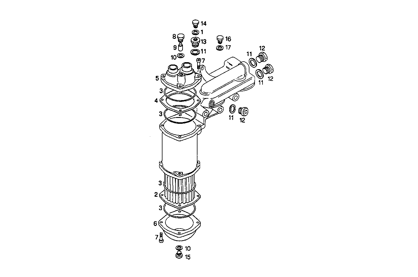 Iveco/FPT OIL - WATER HEAT EXCHANGER