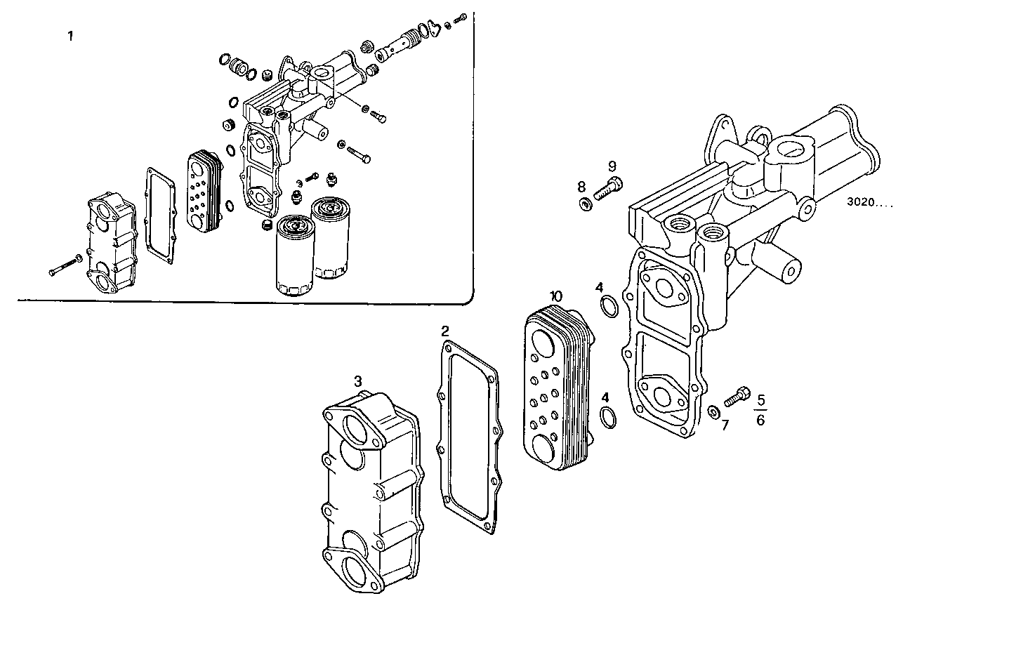 Iveco/FPT OIL - WATER HEAT EXCHANGER