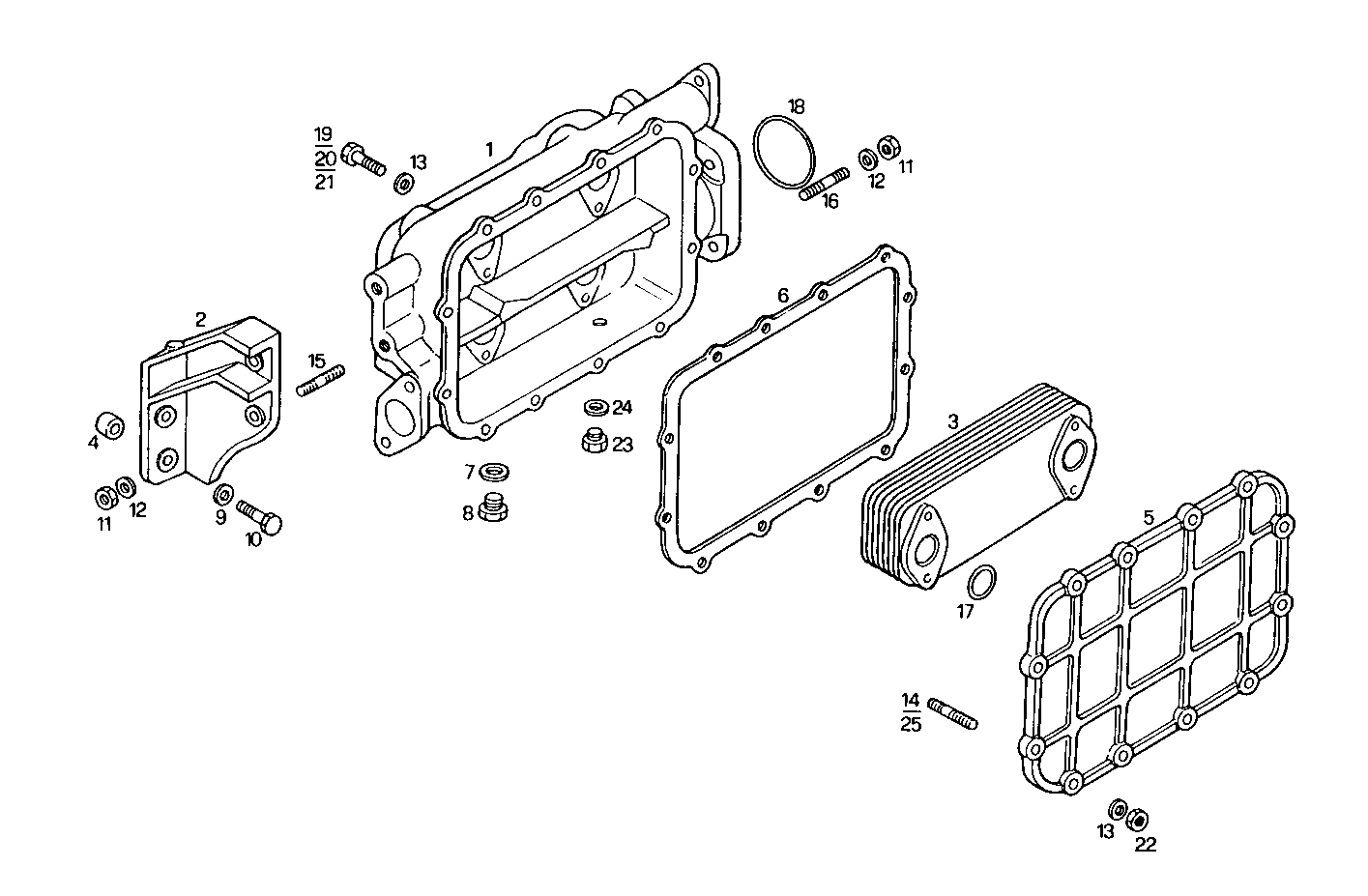 Iveco/FPT OIL - WATER HEAT EXCHANGER