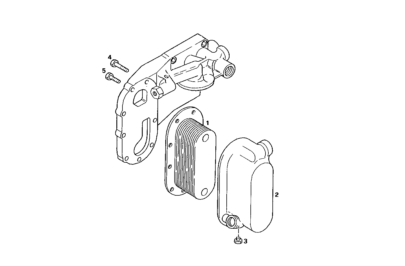 Iveco/FPT OIL - WATER HEAT EXCHANGER