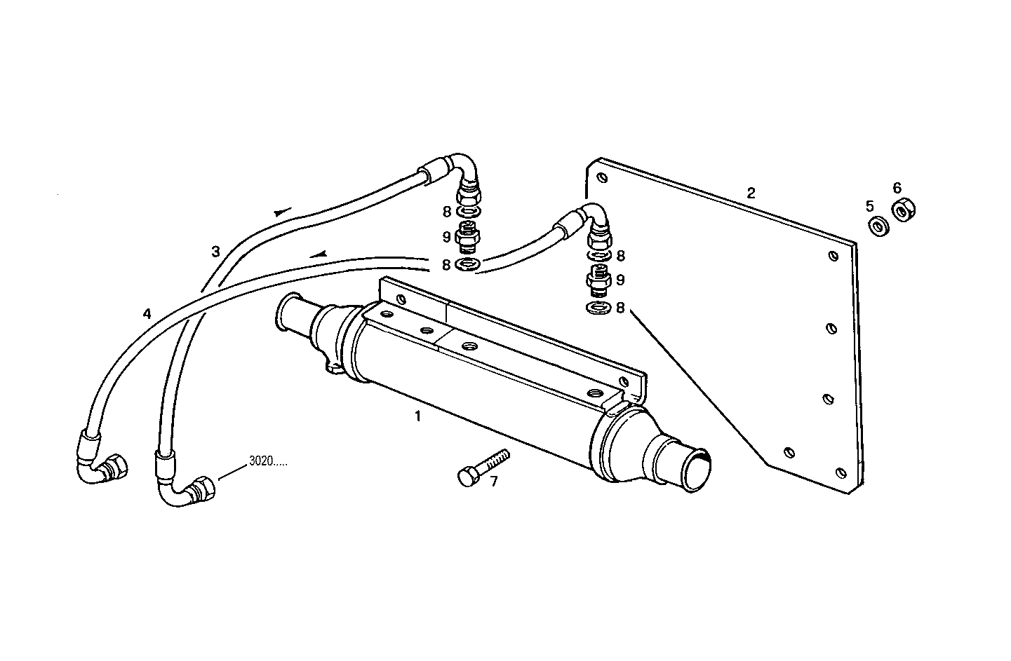 Iveco/FPT OIL - WATER HEAT EXCHANGER