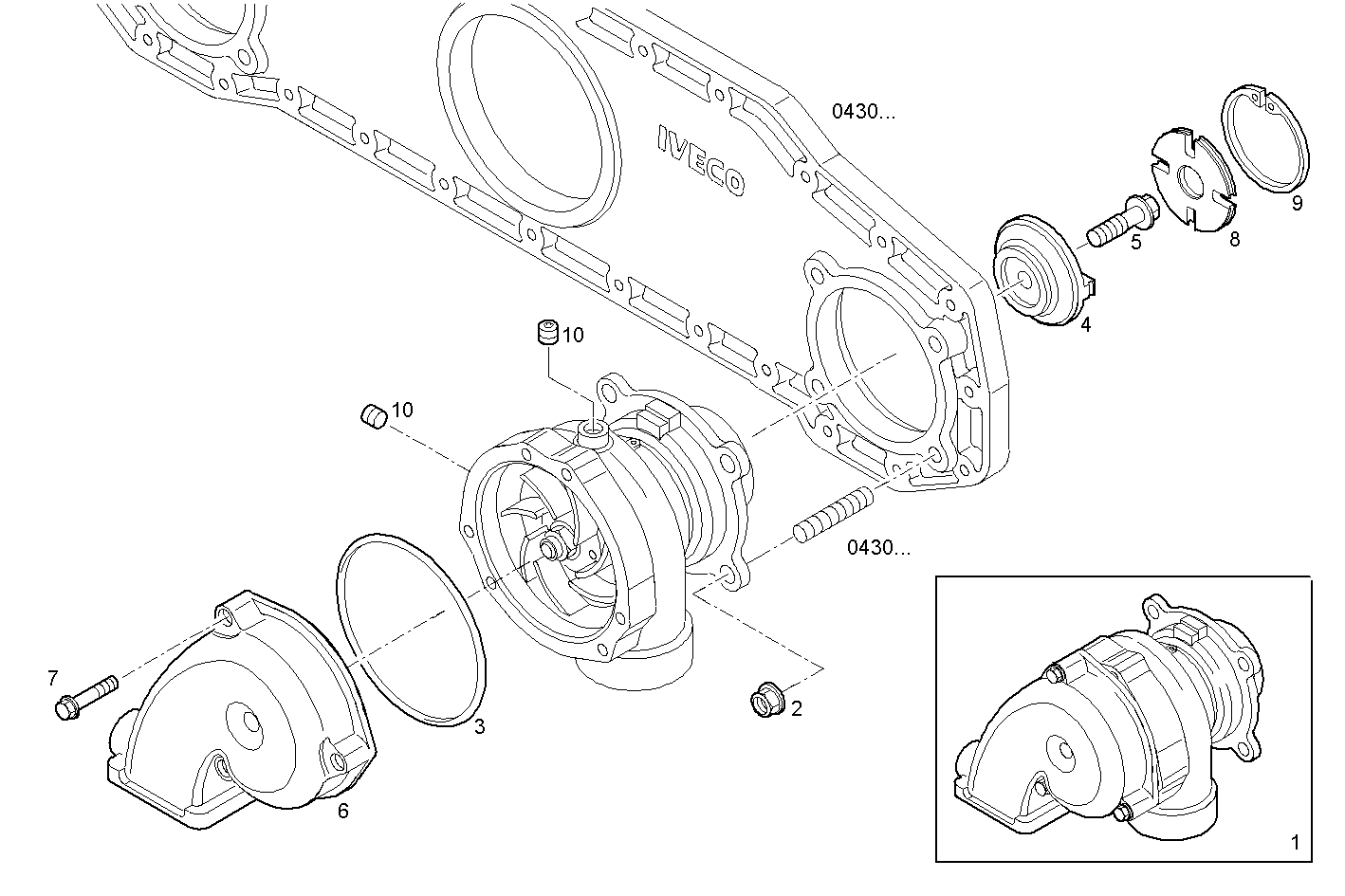 Iveco/FPT AUXILIARY WATER PUMP