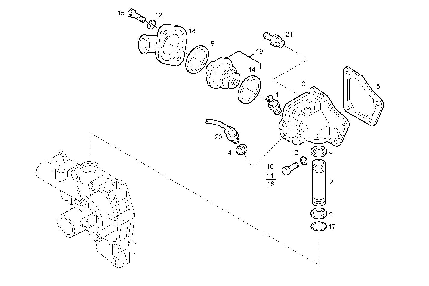 Iveco/FPT THERMOSTAT