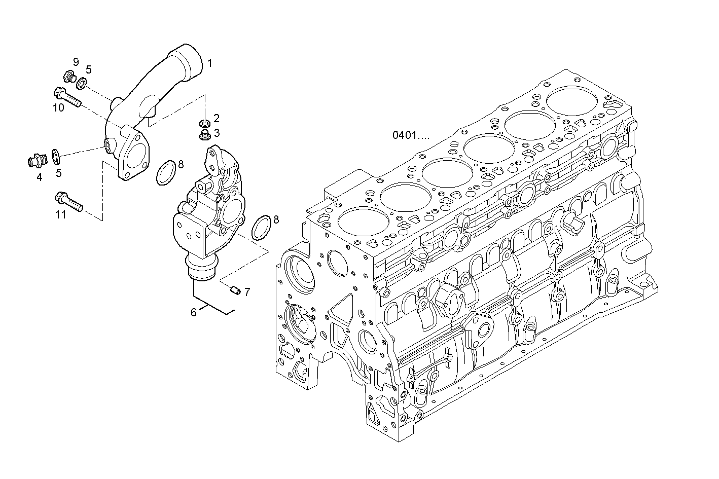 Iveco/FPT WATER PIPE