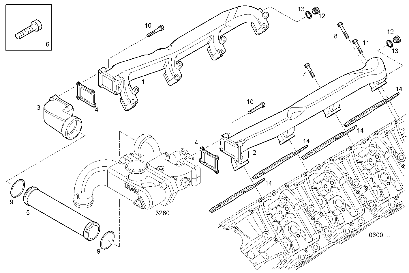 Iveco/FPT WATER PIPE