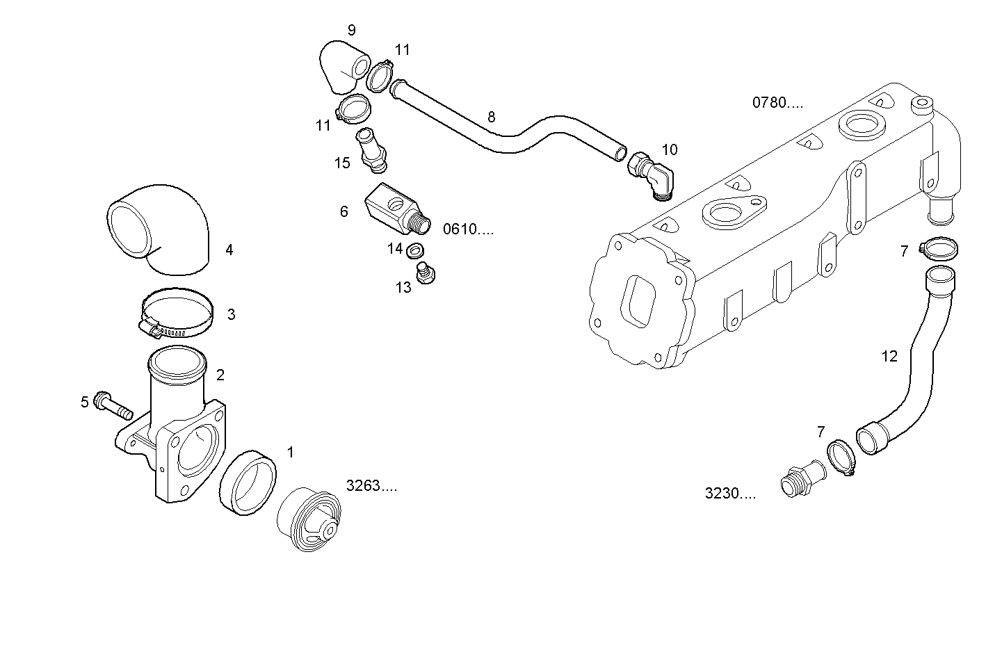 Iveco/FPT WATER PIPE