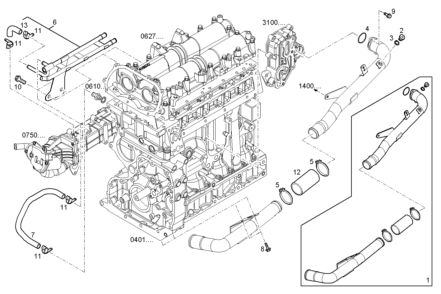 Iveco/FPT WATER PIPE