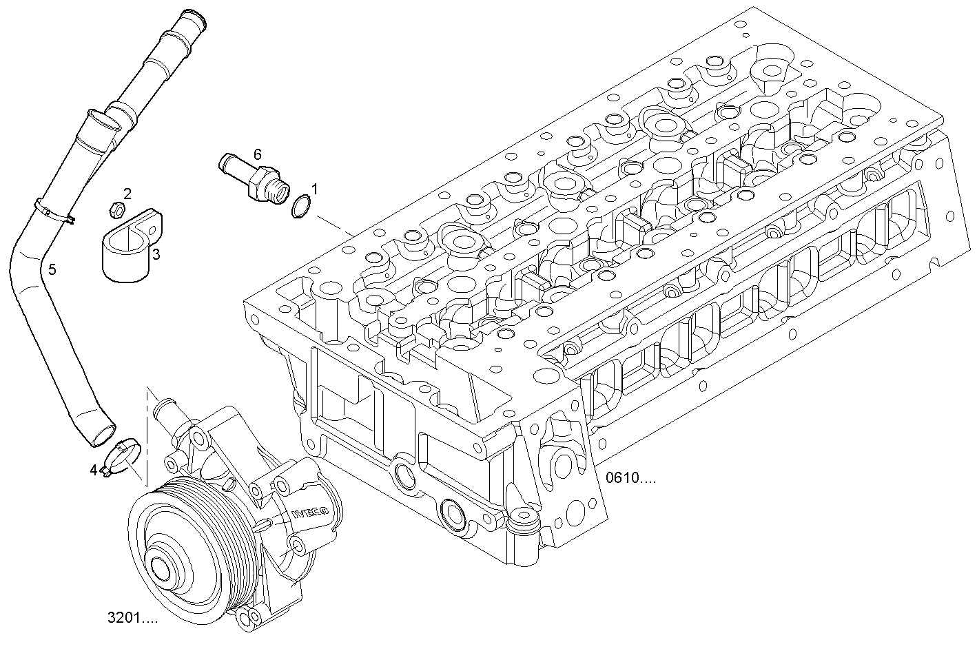 Iveco/FPT DELIV. HEATING PIPE