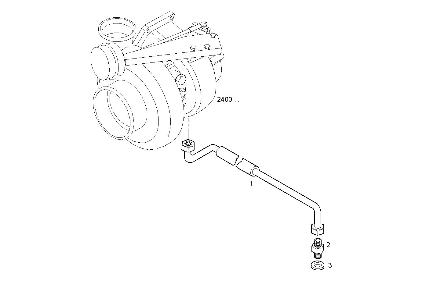 Iveco/FPT TURBO WATER INLET  PIPE