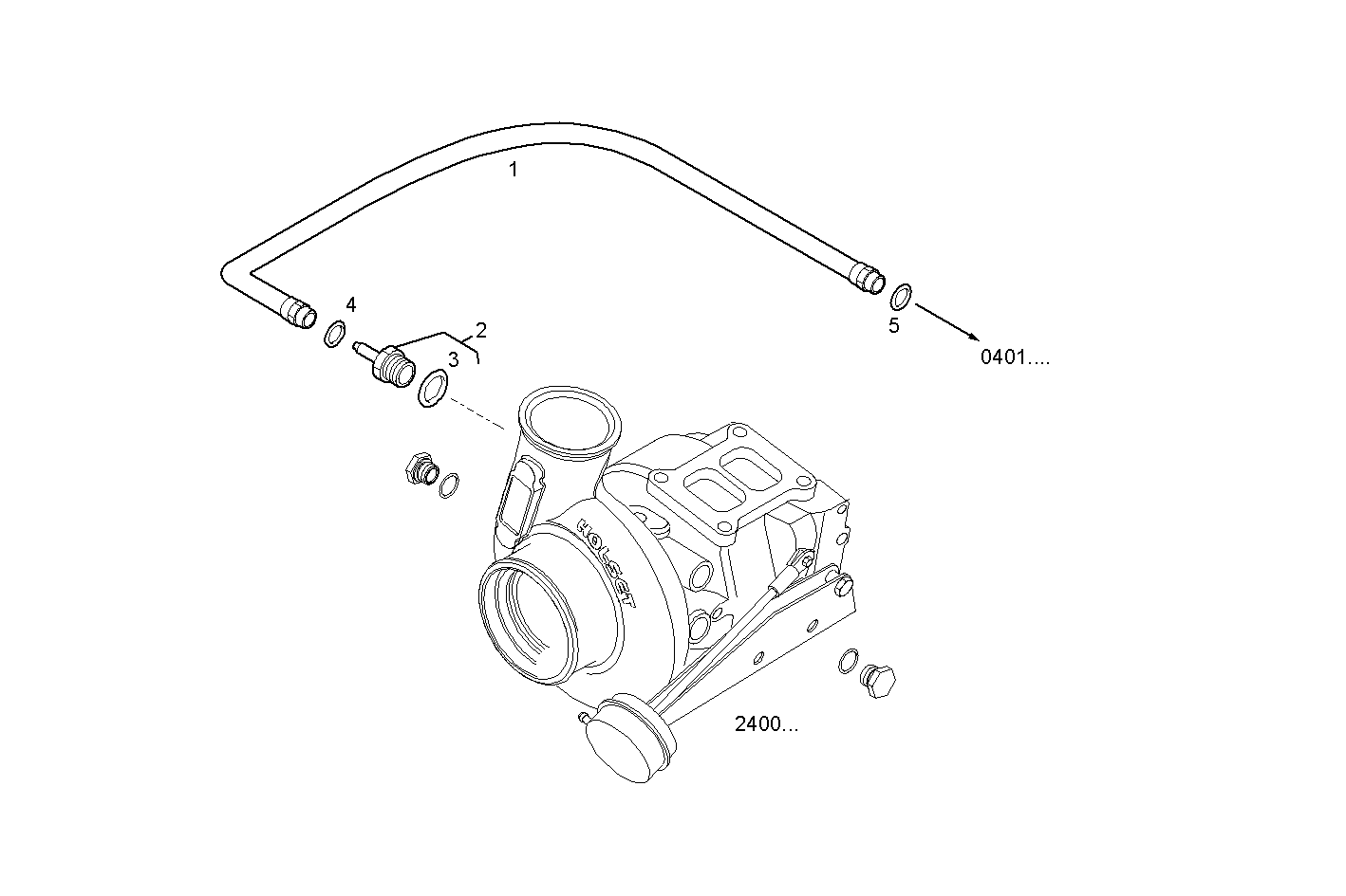 Iveco/FPT TURBO WATER INLET  PIPE