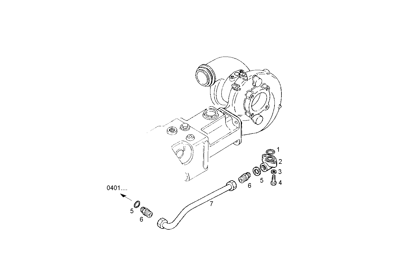 Iveco/FPT TURBO WATER INLET  PIPE