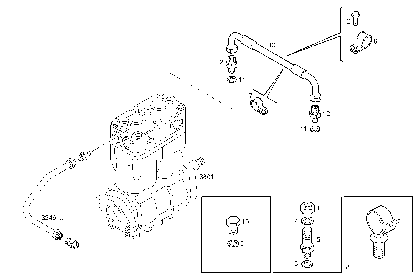 Iveco/FPT COMPRESSOR EXIT PIPE