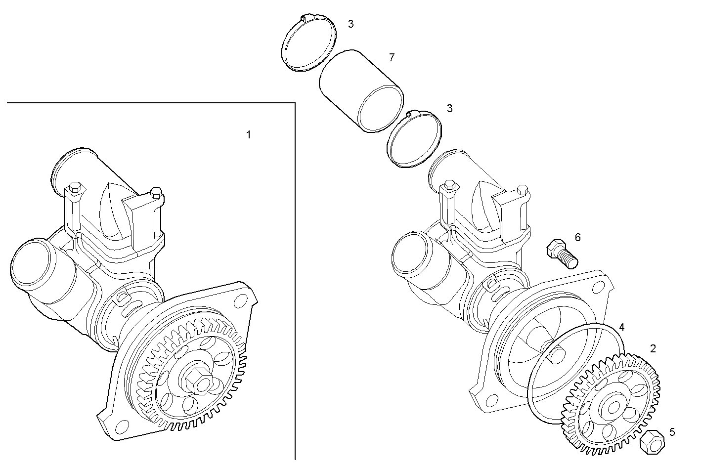 Iveco/FPT SEA WATER PUMP