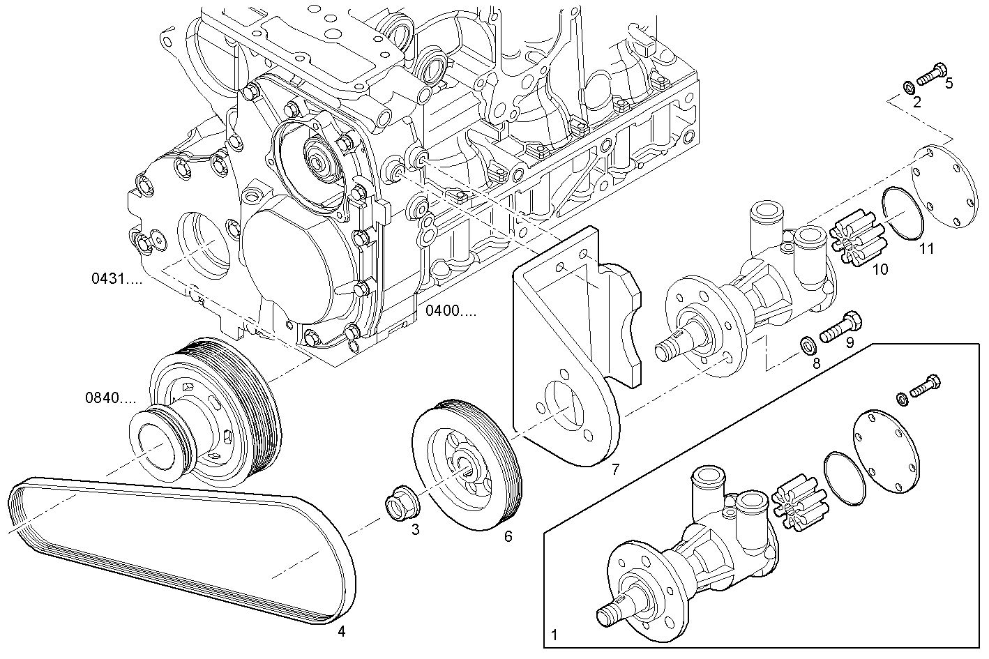 Iveco/FPT SEA WATER PUMP