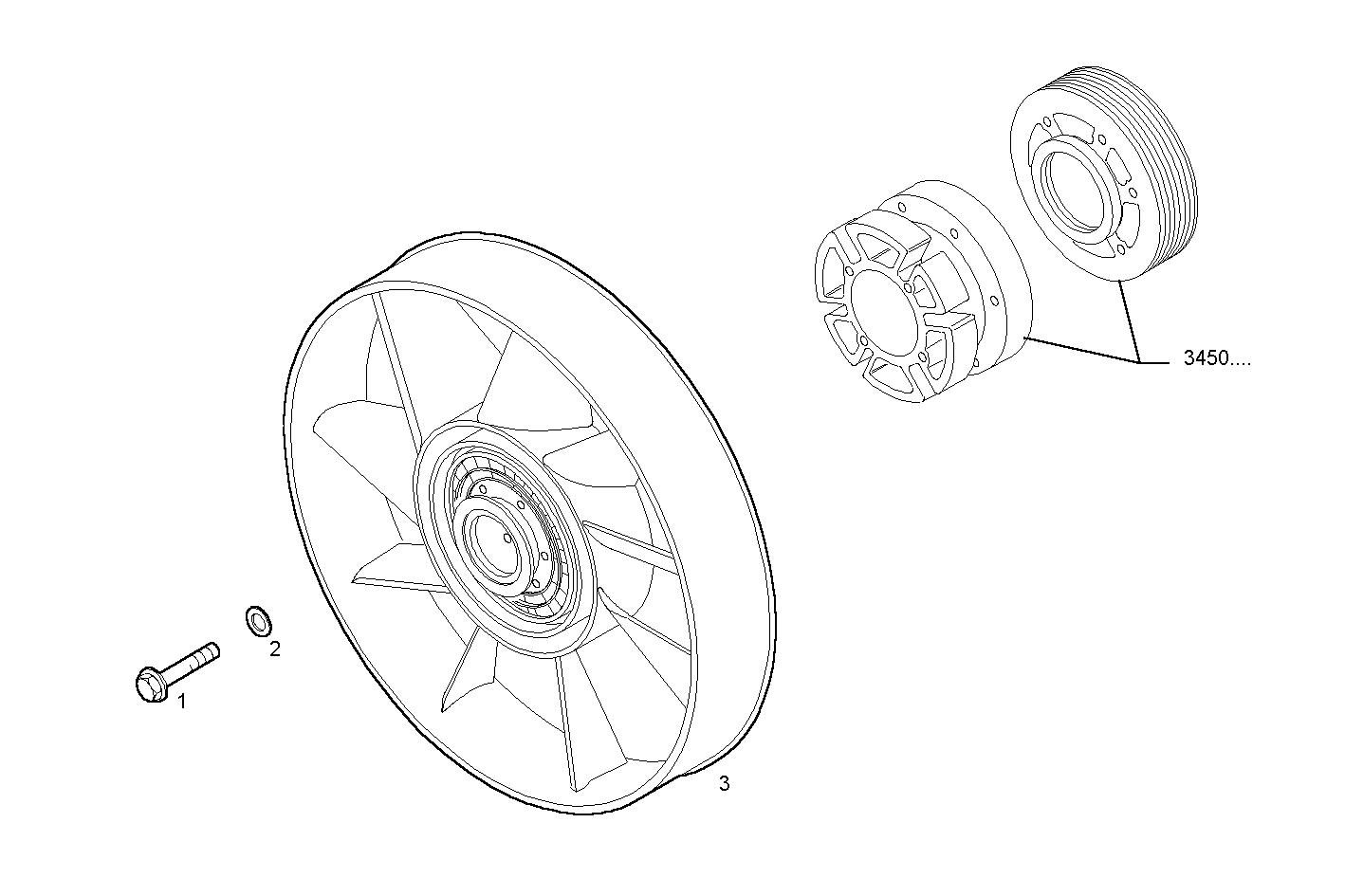 Iveco/FPT FAN ASSEMBLY