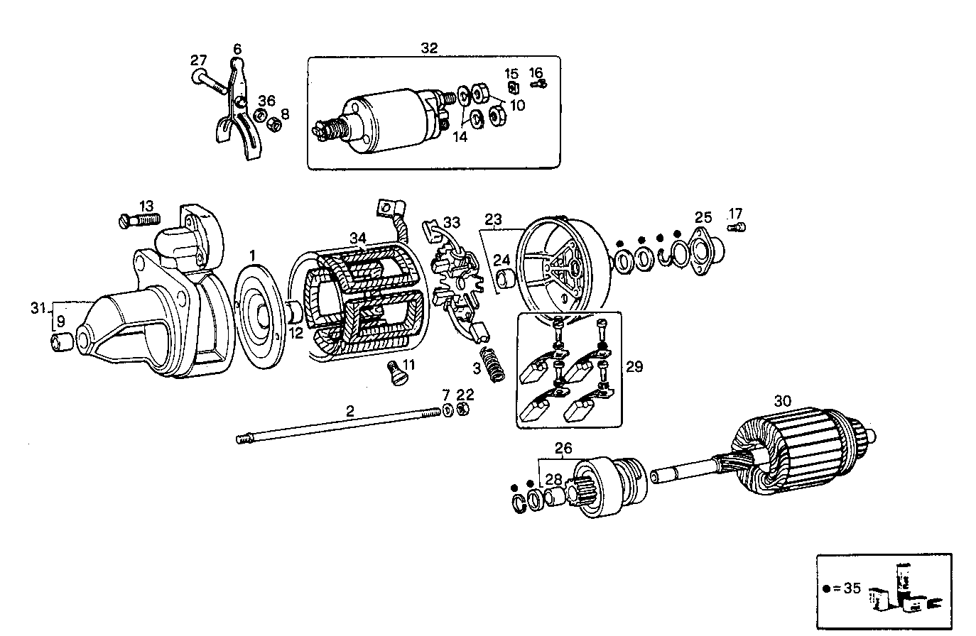 Iveco/FPT STARTER MOTOR (COMPONENTS)