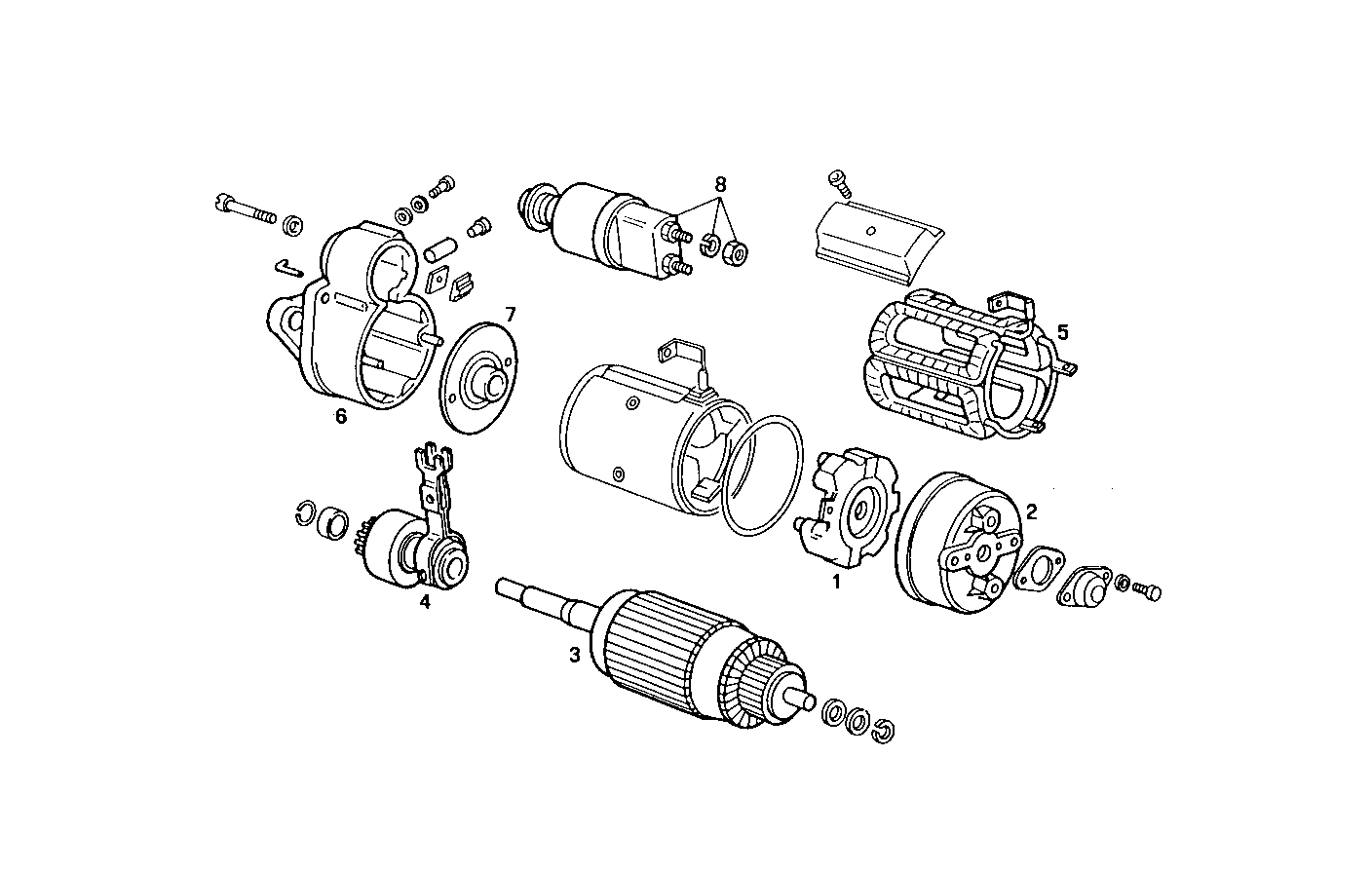 Iveco/FPT STARTER MOTOR (COMPONENTS)