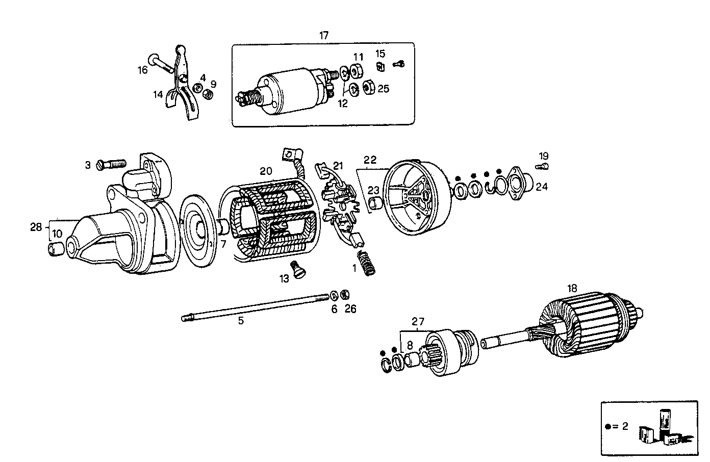 Iveco/FPT STARTER MOTOR (COMPONENTS)