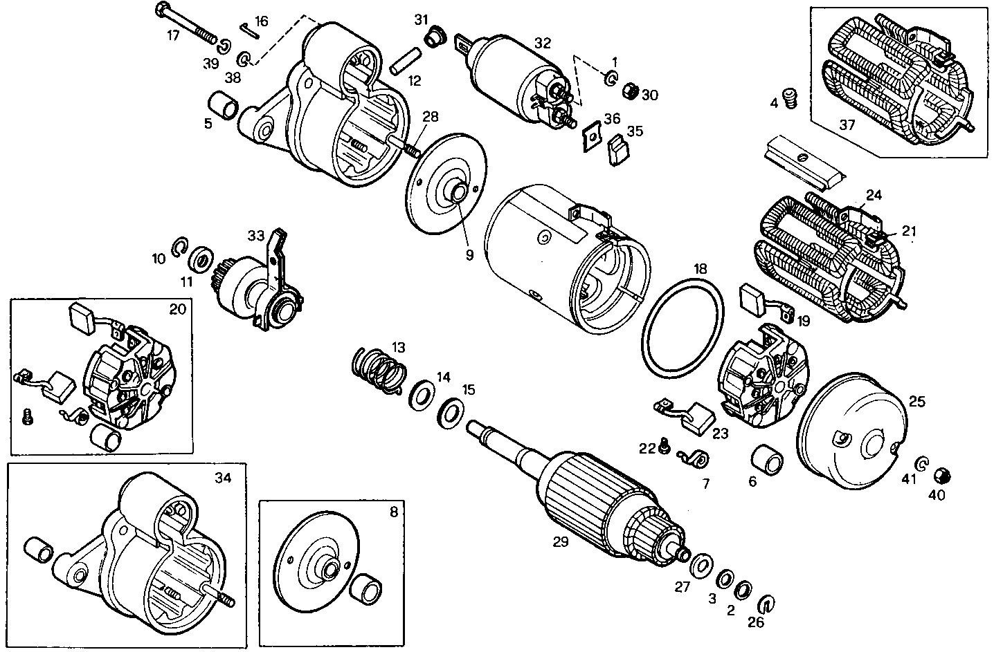 Iveco/FPT STARTER MOTOR (COMPONENTS)