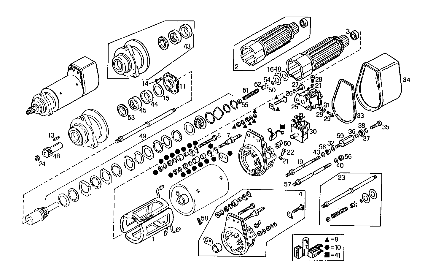 Iveco/FPT STARTER MOTOR (COMPONENTS)