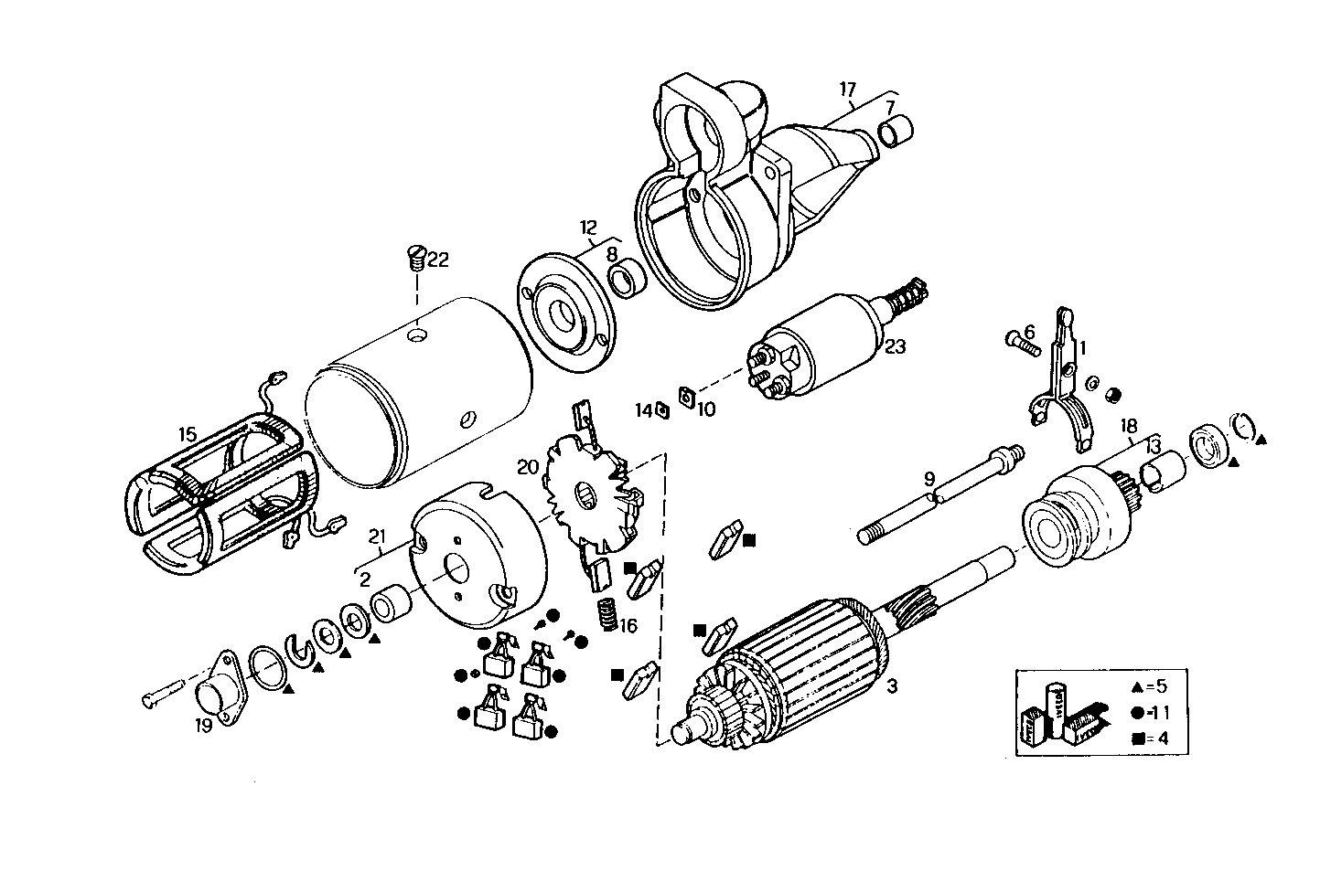 Iveco/FPT STARTER MOTOR (COMPONENTS)