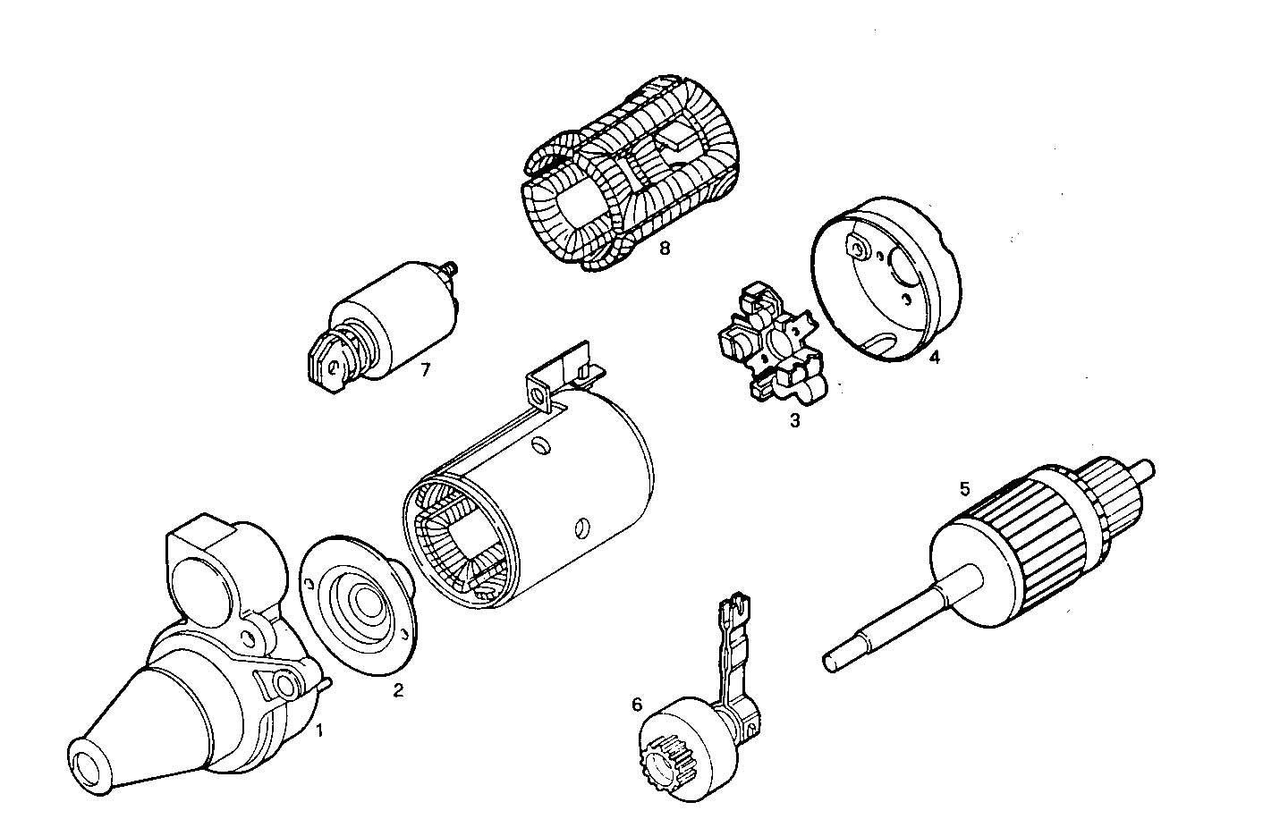 Iveco/FPT STARTER MOTOR (COMPONENTS)