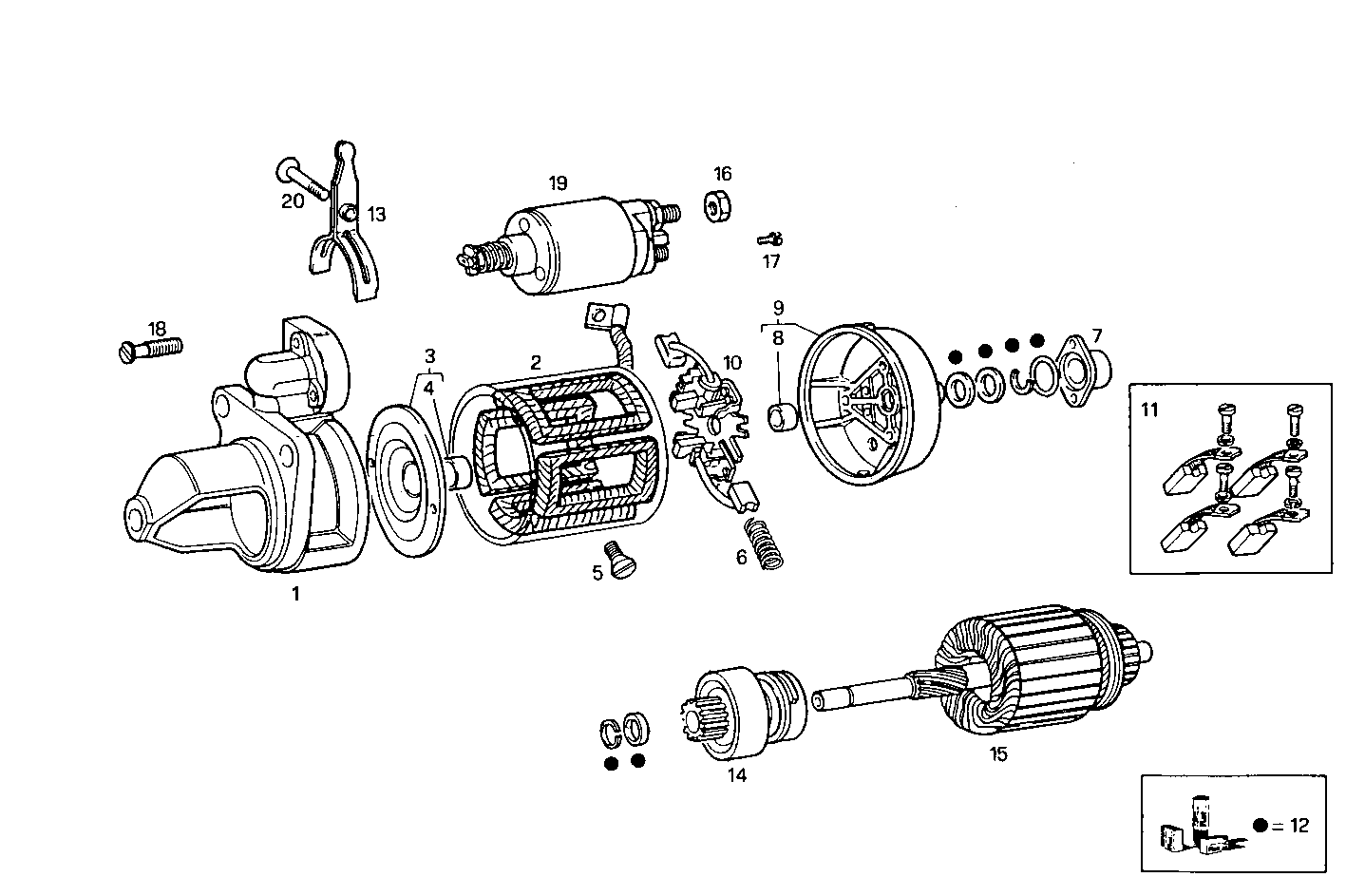 Iveco/FPT STARTER MOTOR (COMPONENTS)