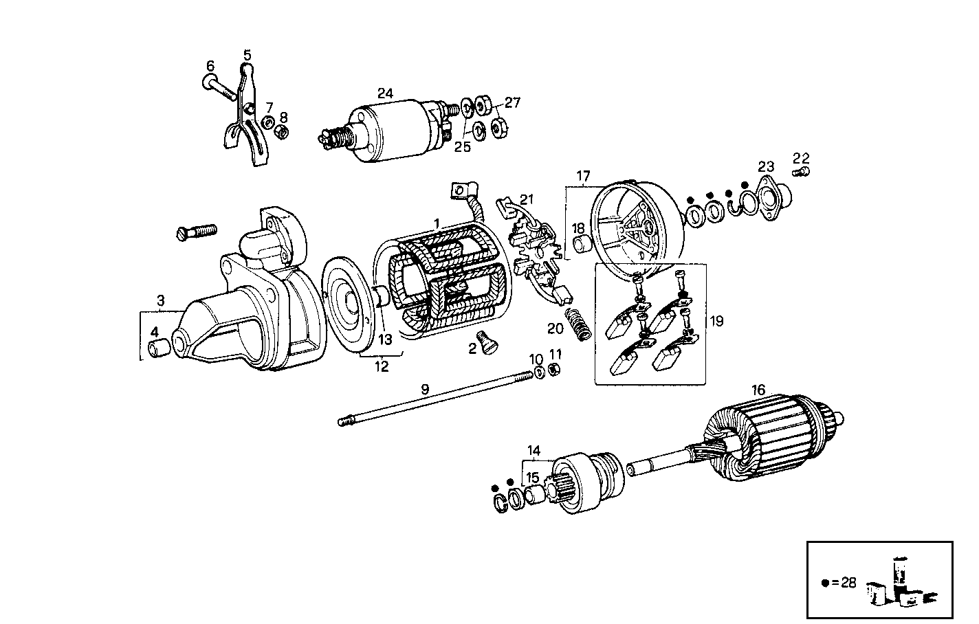 Iveco/FPT STARTER MOTOR (COMPONENTS)