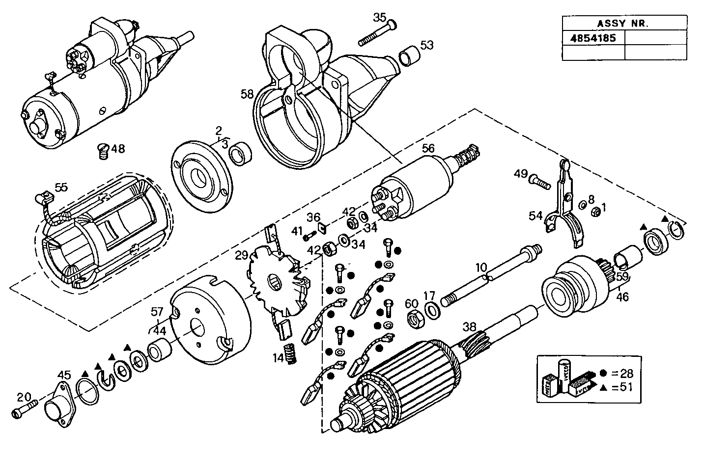 Iveco/FPT STARTER MOTOR (COMPONENTS)