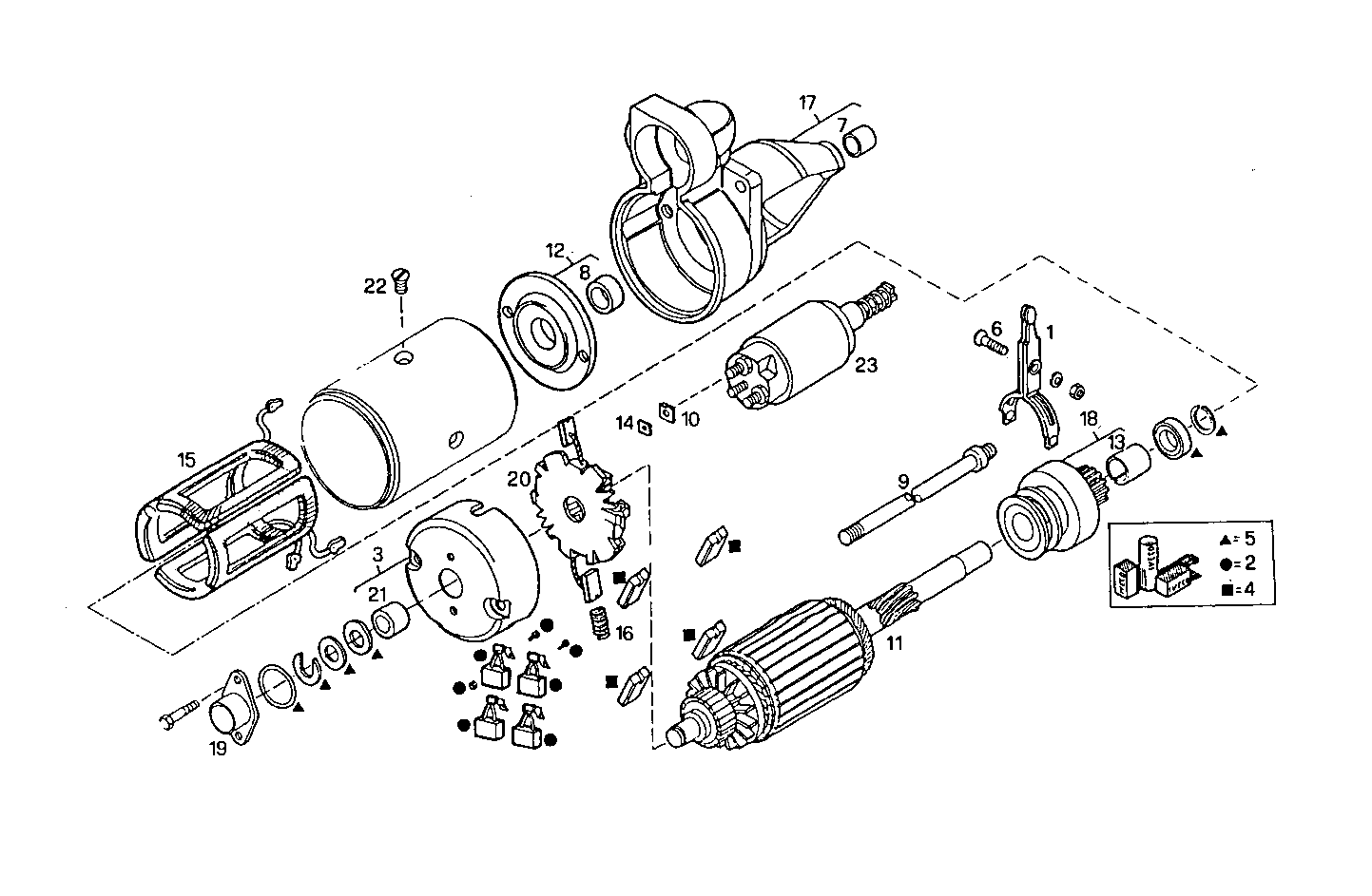 Iveco/FPT STARTER MOTOR (COMPONENTS)